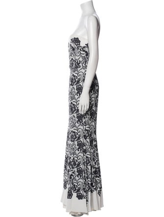Dolce & Gabbana Lace Pattern Long Dress