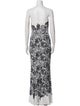 Dolce & Gabbana Lace Pattern Long Dress