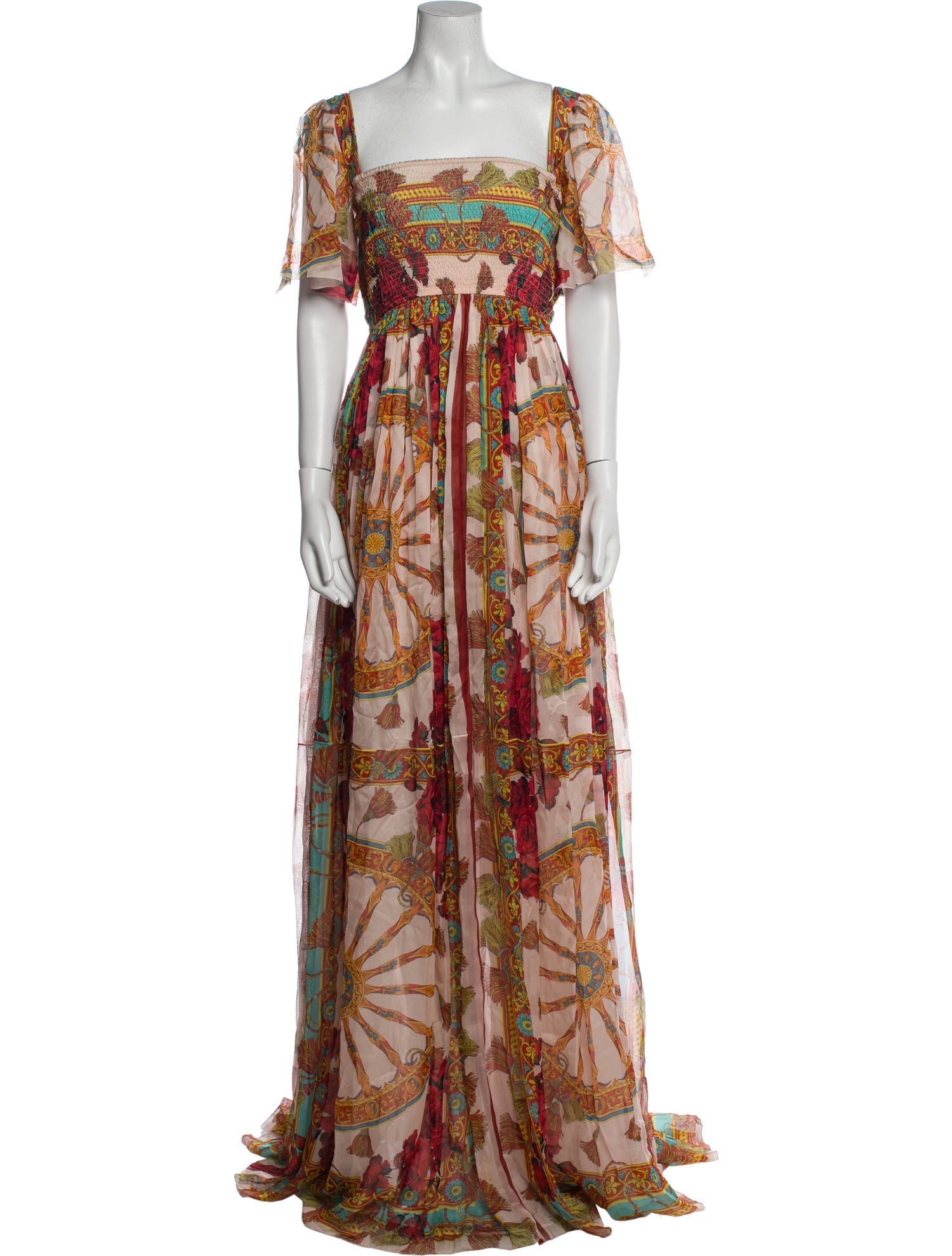 Dolce & Gabbana Silk Long Dress w/ Tags