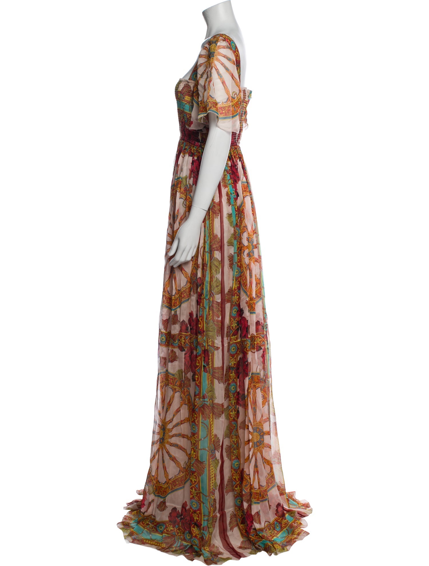 Dolce & Gabbana Silk Long Dress w/ Tags