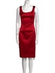 Dolce & Gabbana Scoop Neck Knee-Length Dress