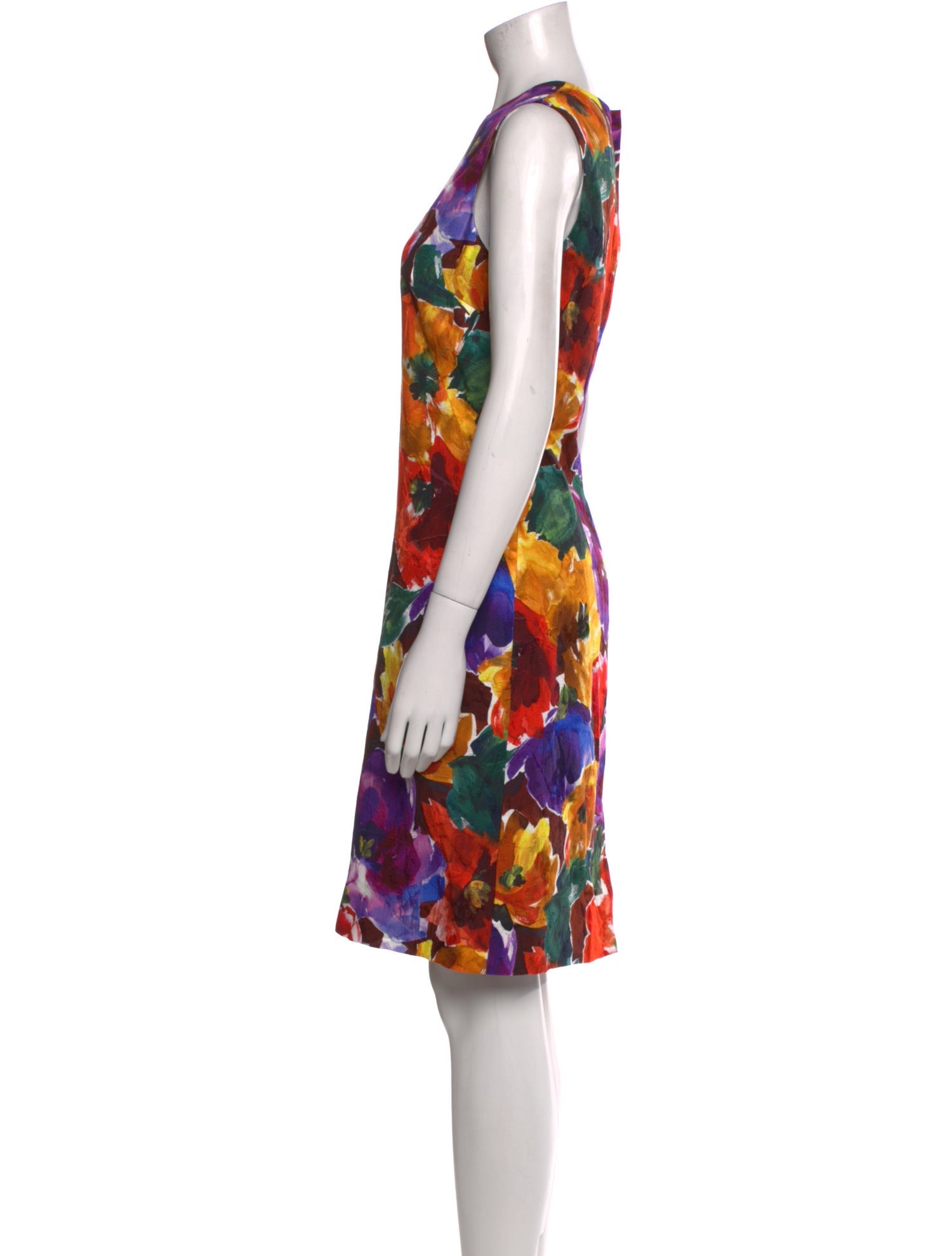 Dolce & Gabbana Floral Print Knee-Length Dress w/ Tags