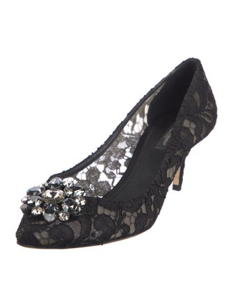 Dolce & Gabbana Lace Lace Pattern Pumps