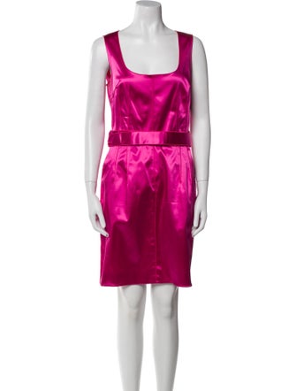 Dolce & Gabbana Satin Knee-Length Dress