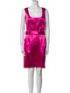 Dolce & Gabbana Satin Knee-Length Dress