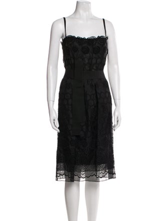 Dolce & Gabbana Silk Knee-Length Dress