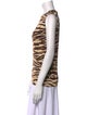 Dolce & Gabbana Cashmere Animal Print Top