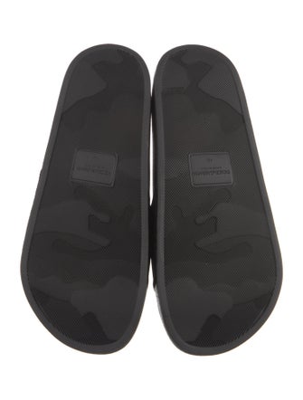 Dolce & Gabbana Velvet Printed Slides