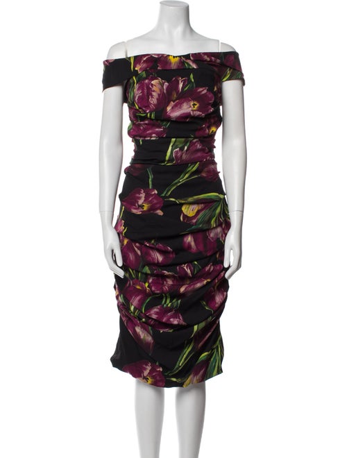 Dolce & Gabbana Silk Midi Length Dress
