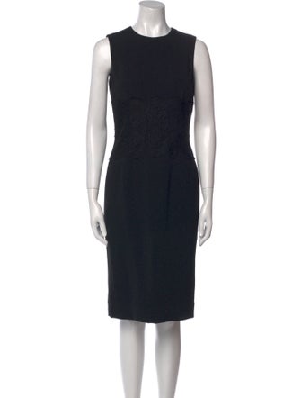 Dolce & Gabbana Crew Neck Midi Length Dress