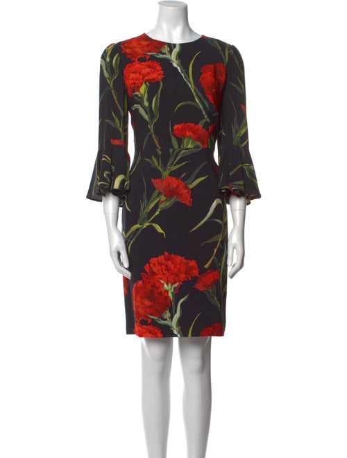 Dolce & Gabbana Printed Knee-Length Dress