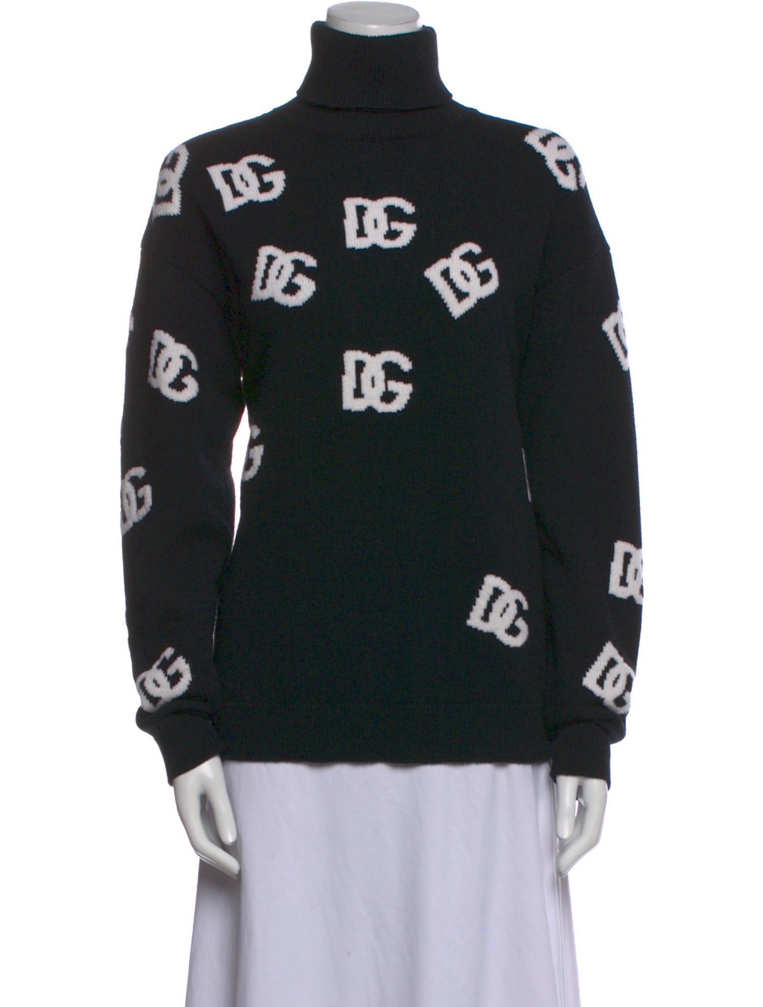 Dolce & Gabbana Virgin Wool Printed Sweater