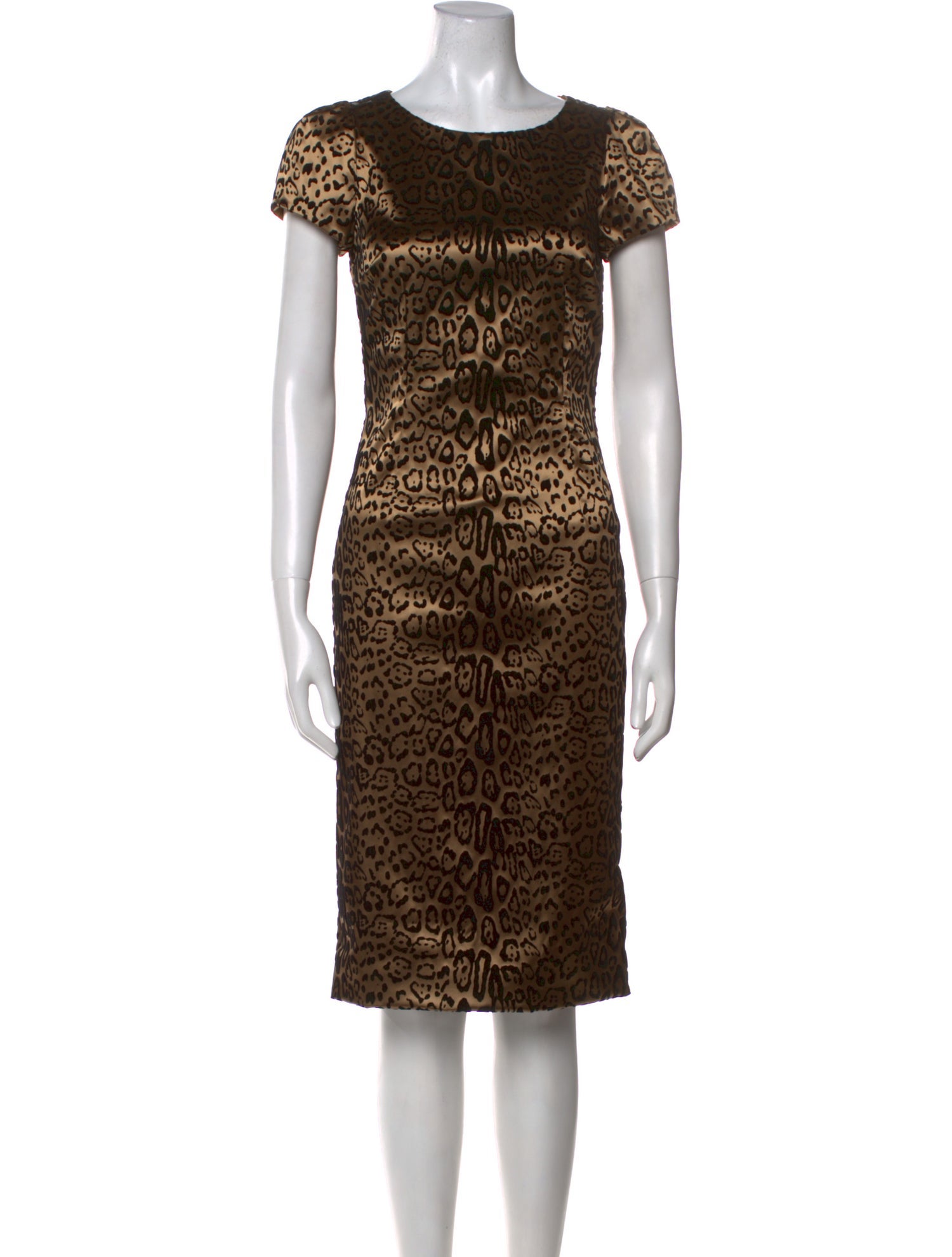 Dolce & Gabbana Silk Midi Length Dress w/ Tags