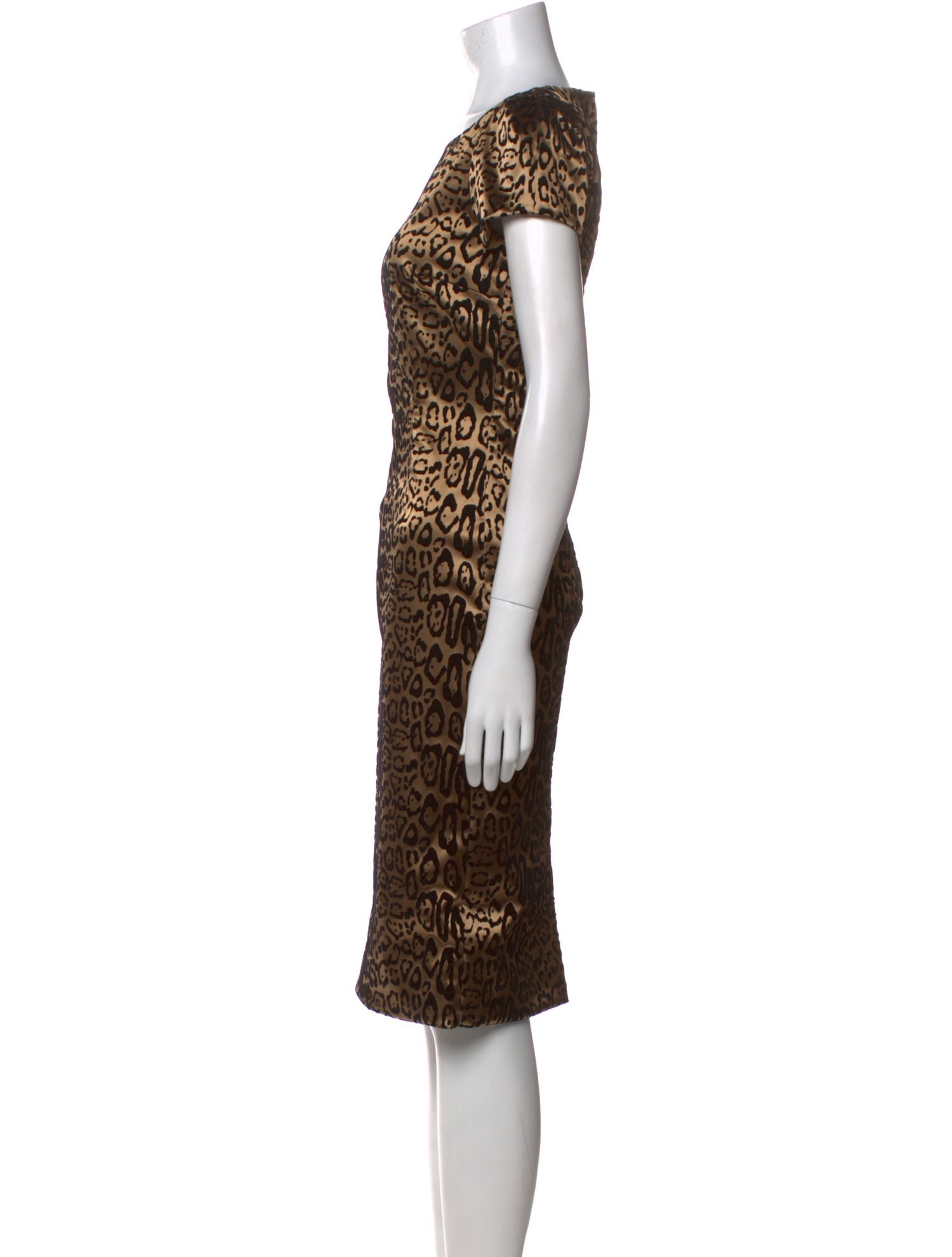 Dolce & Gabbana Silk Midi Length Dress w/ Tags