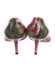 Dolce & Gabbana Leather Floral Print Pumps
