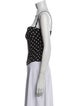 Dolce & Gabbana Silk Polka Dot Print Crop Top