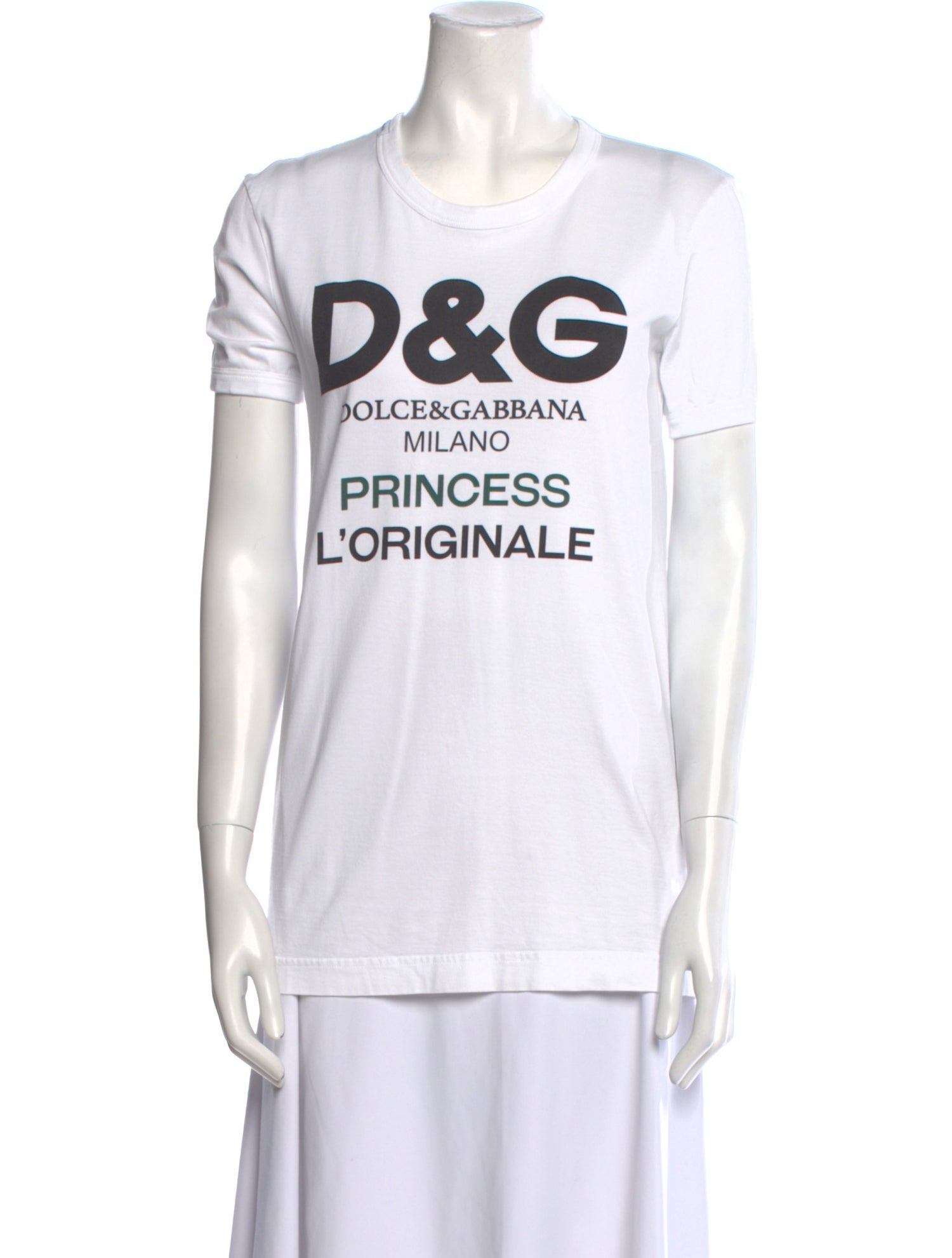 Dolce & Gabbana Graphic Print Crew Neck T-Shirt