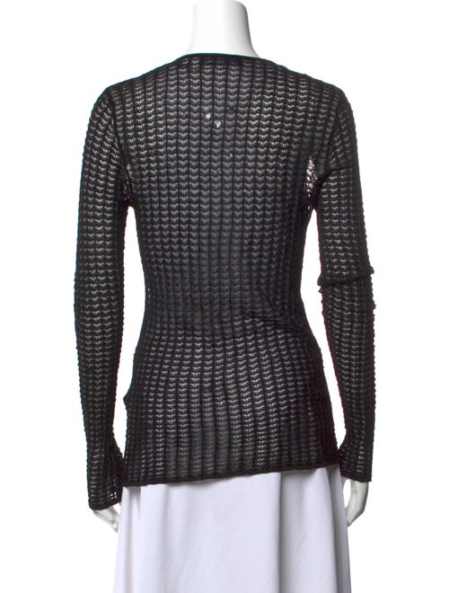 Dolce & Gabbana Lace Scoop Neck Sweater