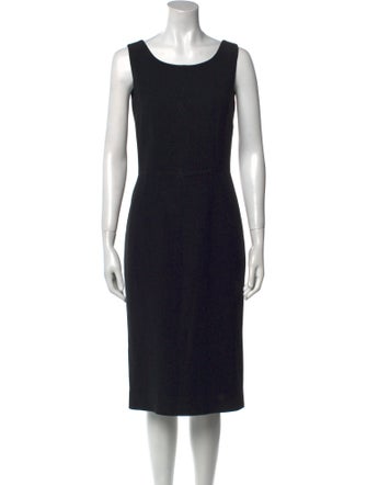 Dolce & Gabbana Scoop Neck Midi Length Dress