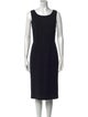 Dolce & Gabbana Scoop Neck Midi Length Dress