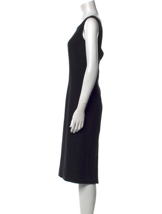 Dolce & Gabbana Scoop Neck Midi Length Dress