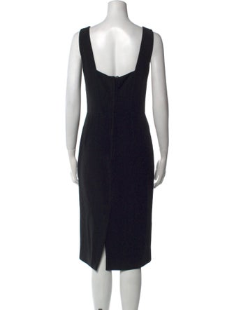 Dolce & Gabbana Scoop Neck Midi Length Dress