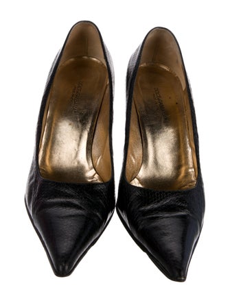Dolce & Gabbana Leather Studded Accents Pumps