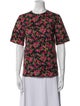 Dolce & Gabbana Floral Print Crew Neck T-Shirt