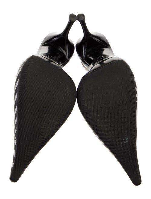 Dolce & Gabbana Leather Printed Slingback Pumps