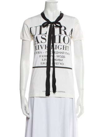 Dolce & Gabbana Graphic Print Crew Neck T-Shirt