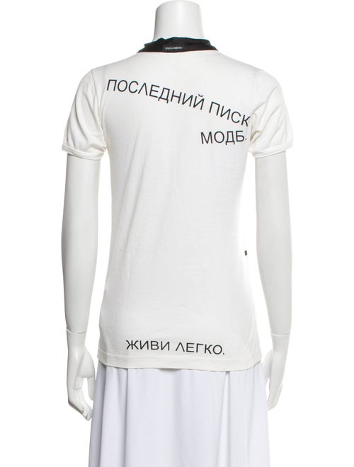 Dolce & Gabbana Graphic Print Crew Neck T-Shirt
