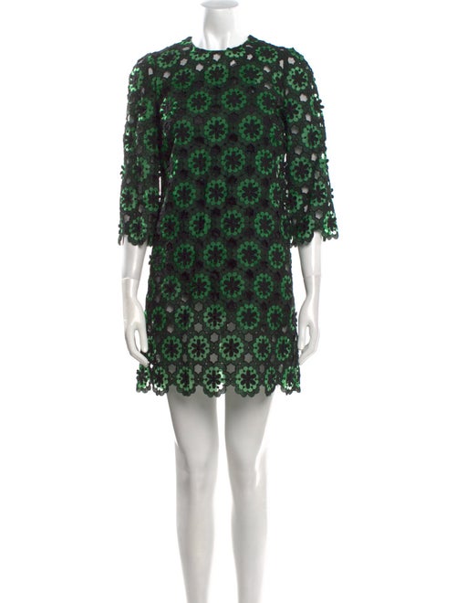 Dolce & Gabbana Lace Pattern Mini Dress