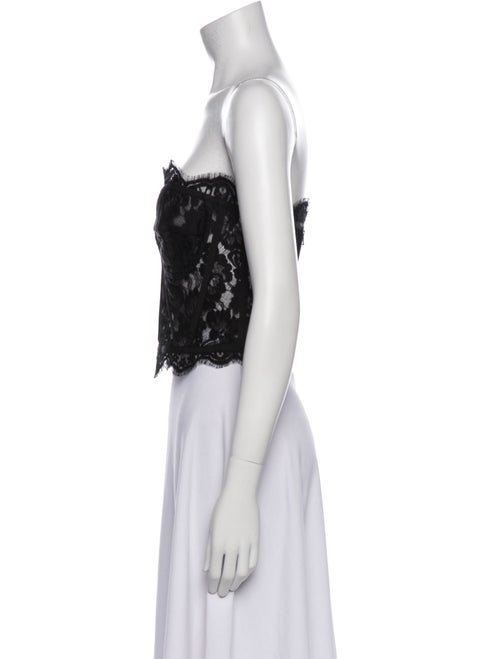 Dolce & Gabbana Lace Lace Pattern Crop Top