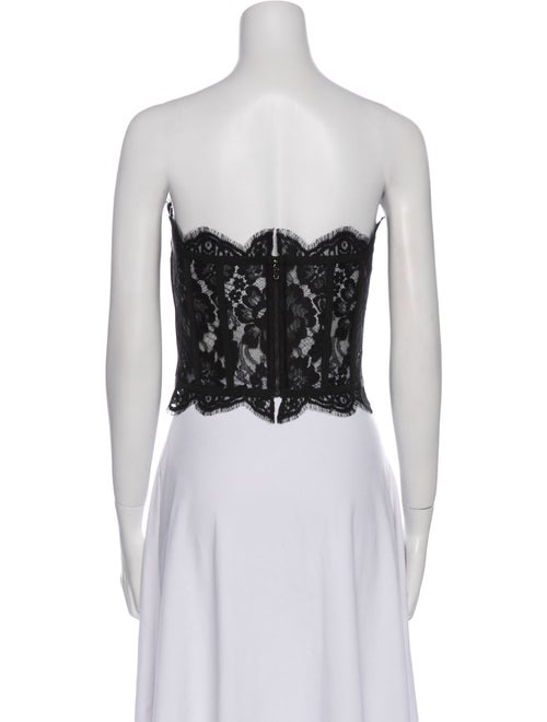 Dolce & Gabbana Lace Lace Pattern Crop Top