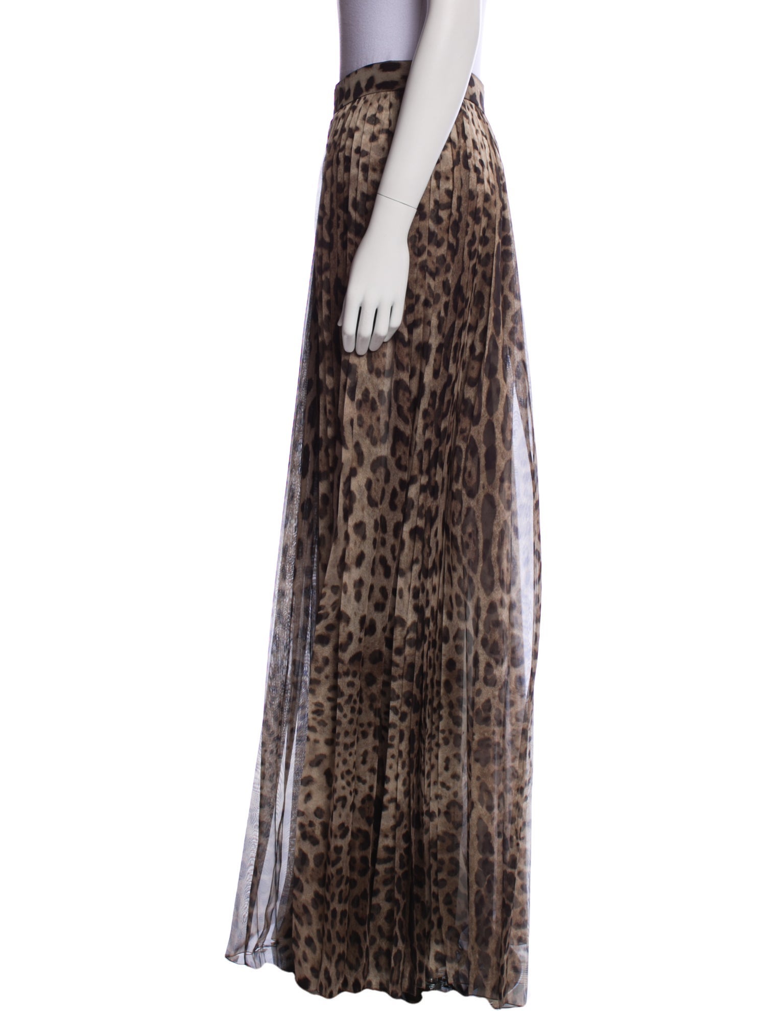 Dolce & Gabbana Animal Print Wide Leg Pants