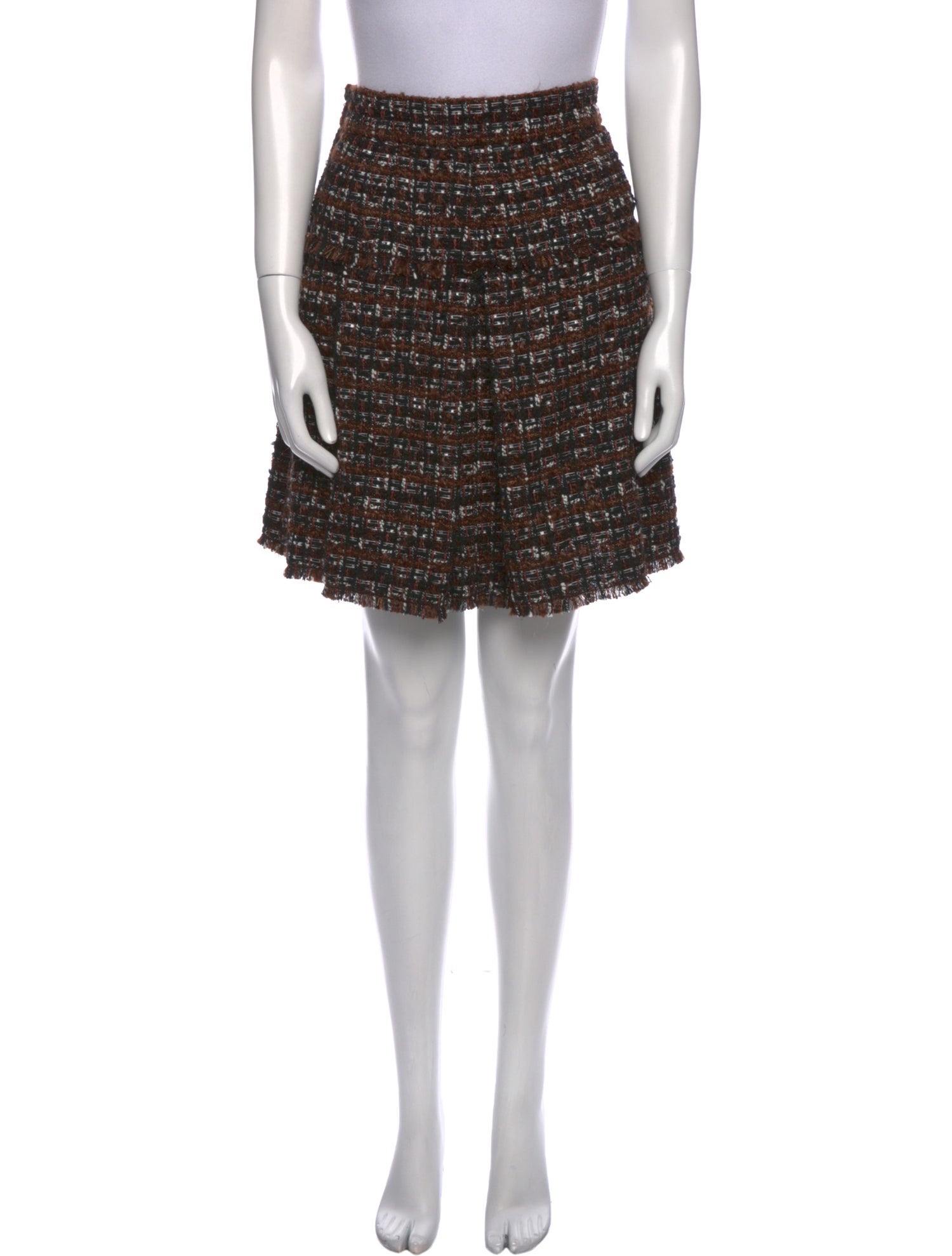 Dolce & Gabbana Pleated Accents Knee-Length Skirt w/ Tags