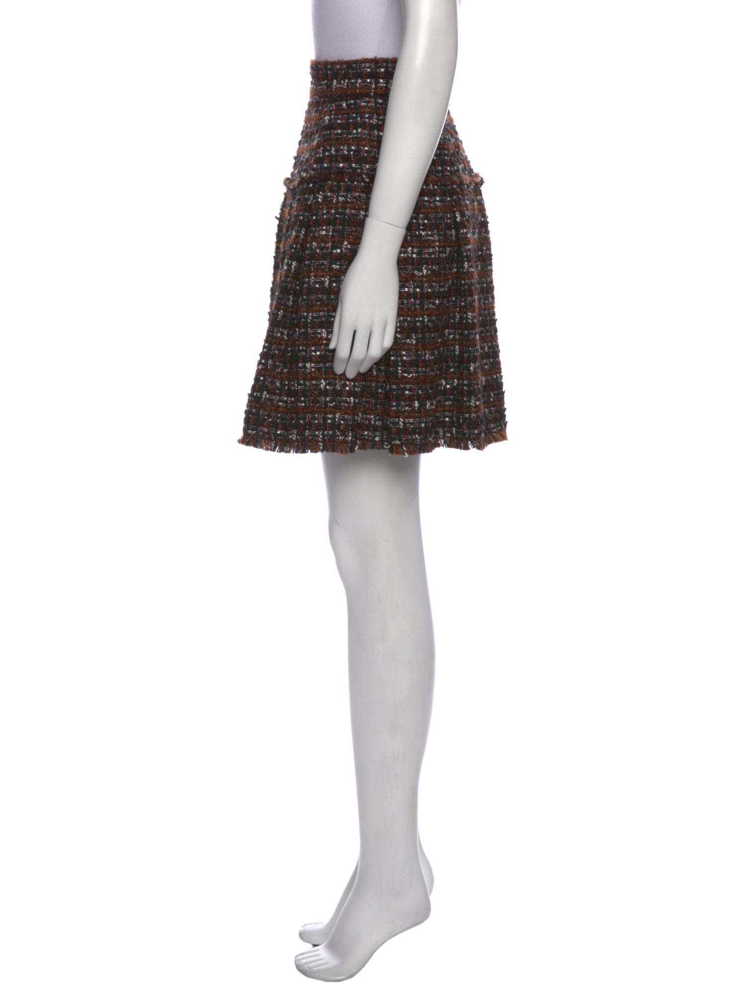 Dolce & Gabbana Pleated Accents Knee-Length Skirt w/ Tags