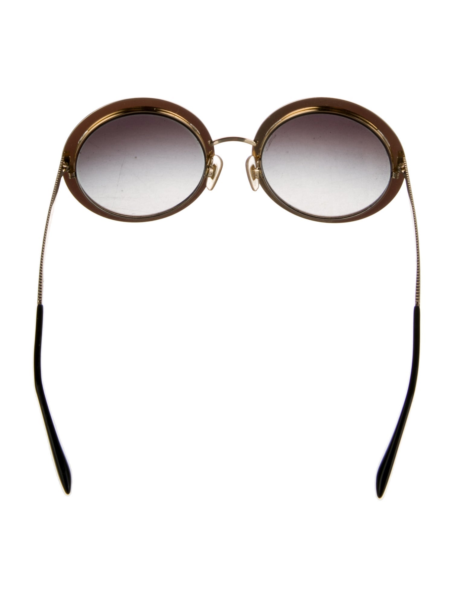 Dolce & Gabbana Round Gradient Sunglasses