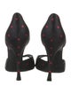 Dolce & Gabbana Satin Polka Dot Print Sandals