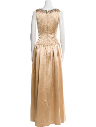 Dolce & Gabbana Scoop Neck Long Dress