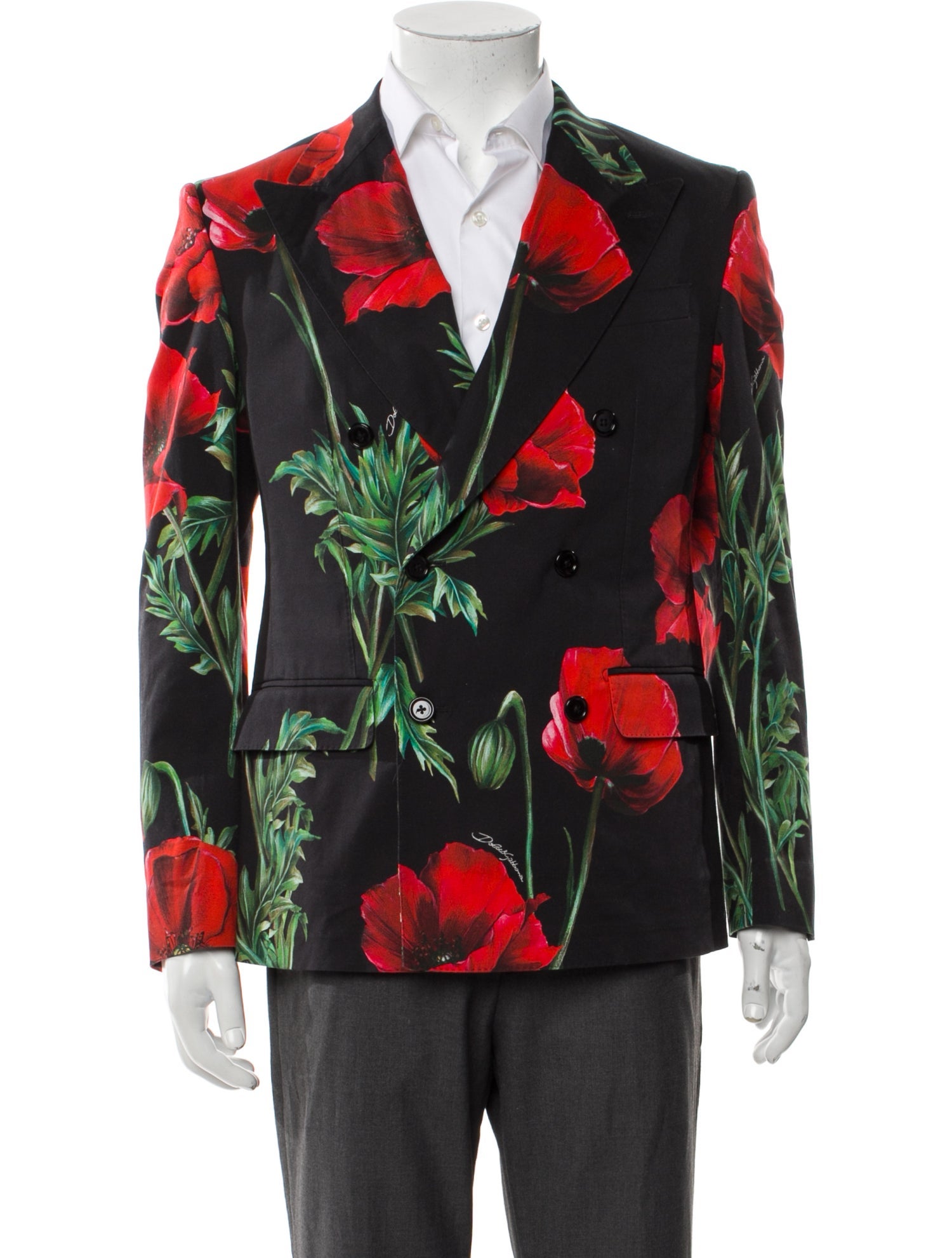 Dolce & Gabbana Floral Print Blazer w/ Tags