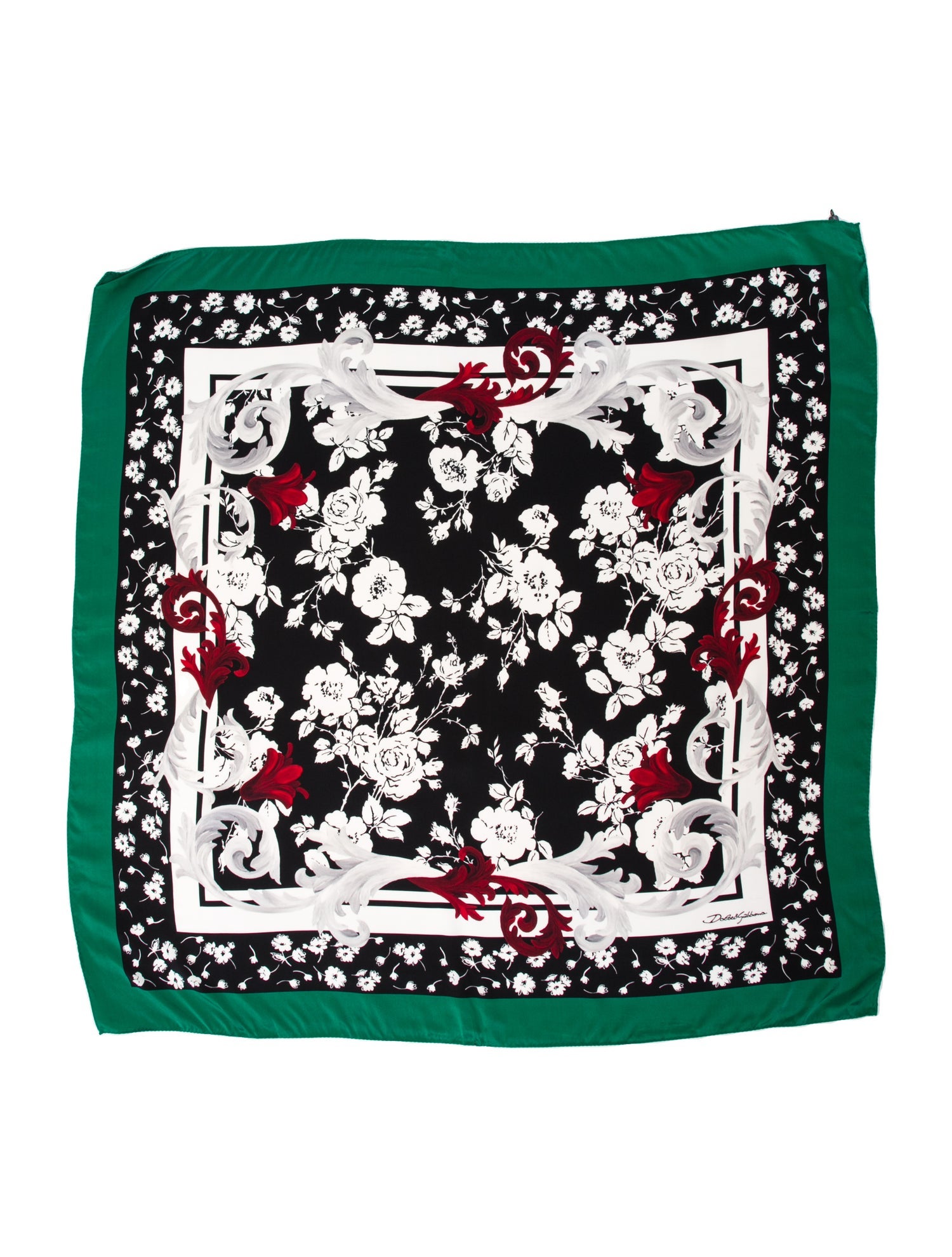 Dolce & Gabbana Caparaçons Silk Scarf