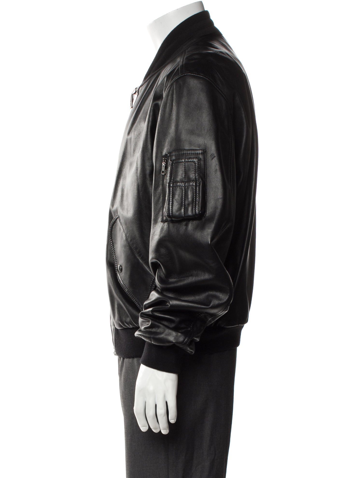 Dolce & Gabbana Lamb Leather Bomber Jacket w/ Tags