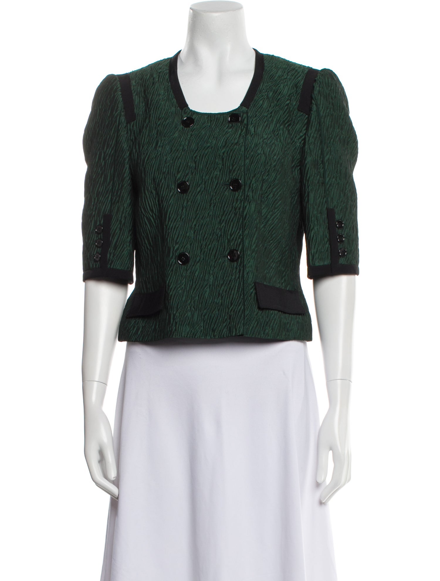 Dolce & Gabbana Tweed Pattern Evening Jacket