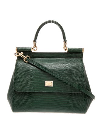 Dolce & Gabbana Lizard Top Handle Bag