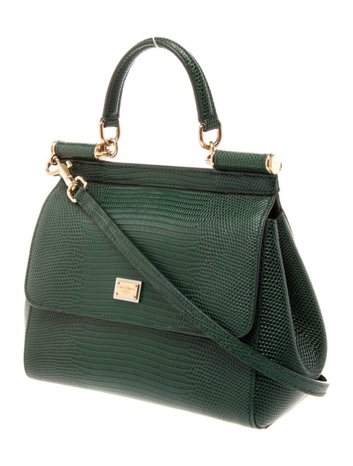 Dolce & Gabbana Lizard Top Handle Bag