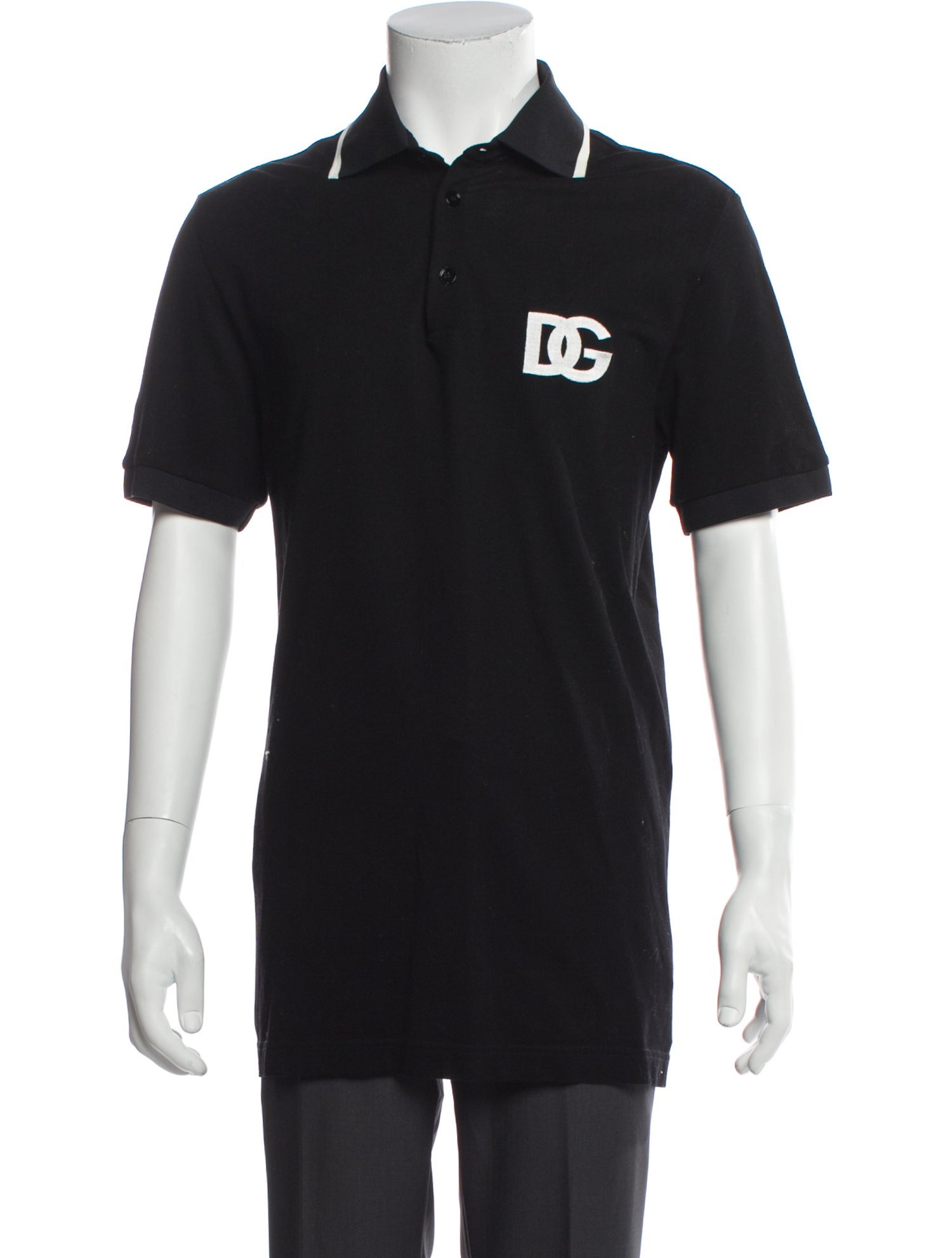 Dolce & Gabbana Graphic Print Crew Neck Polo Shirt