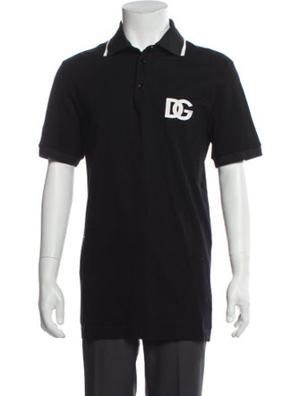 Dolce & Gabbana Graphic Print Crew Neck Polo Shirt