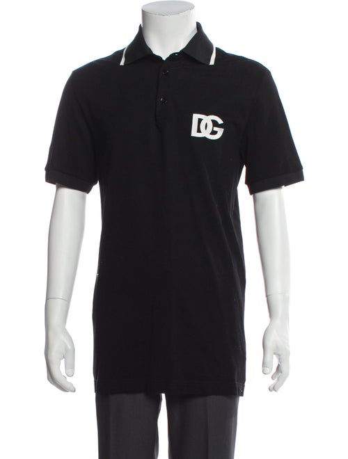 Dolce & Gabbana Graphic Print Crew Neck Polo Shirt
