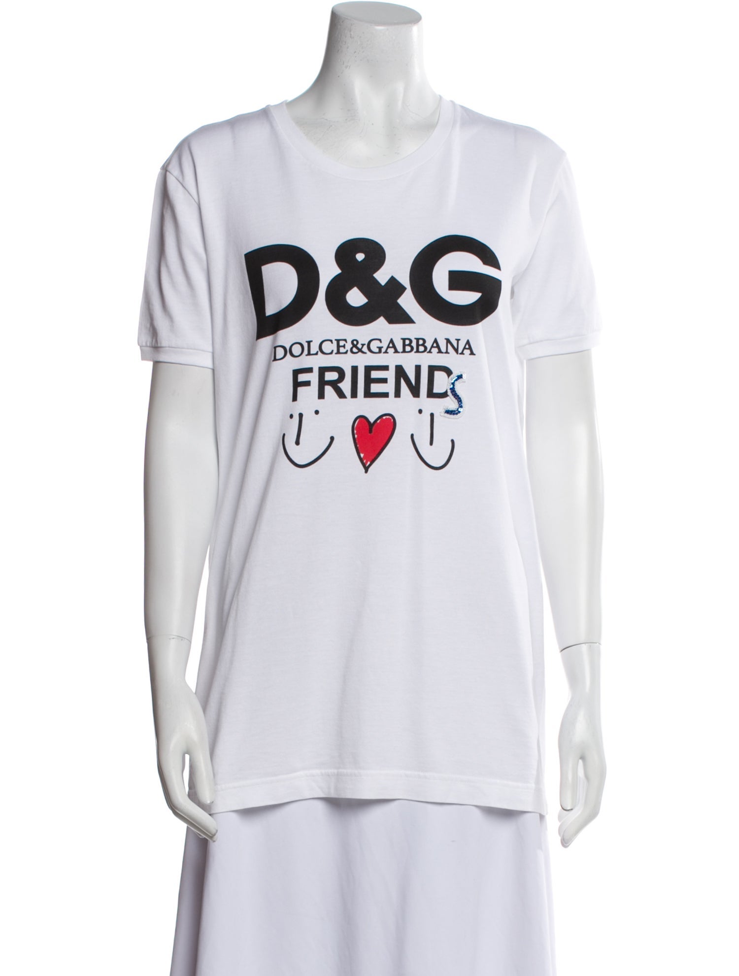Dolce & Gabbana Graphic Print Crew Neck T-Shirt